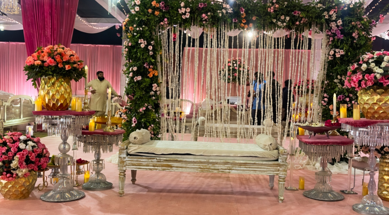 Nikkah Veil Setup